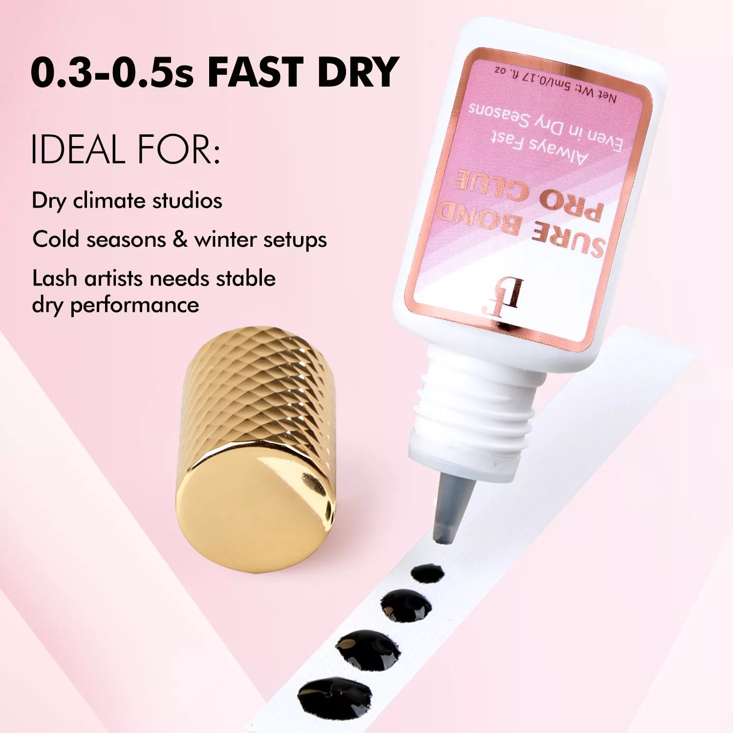 0.3s SURE BOND Pro Lash Glue Low Humidity Lash Adhesive - DreamFlowerLashes®