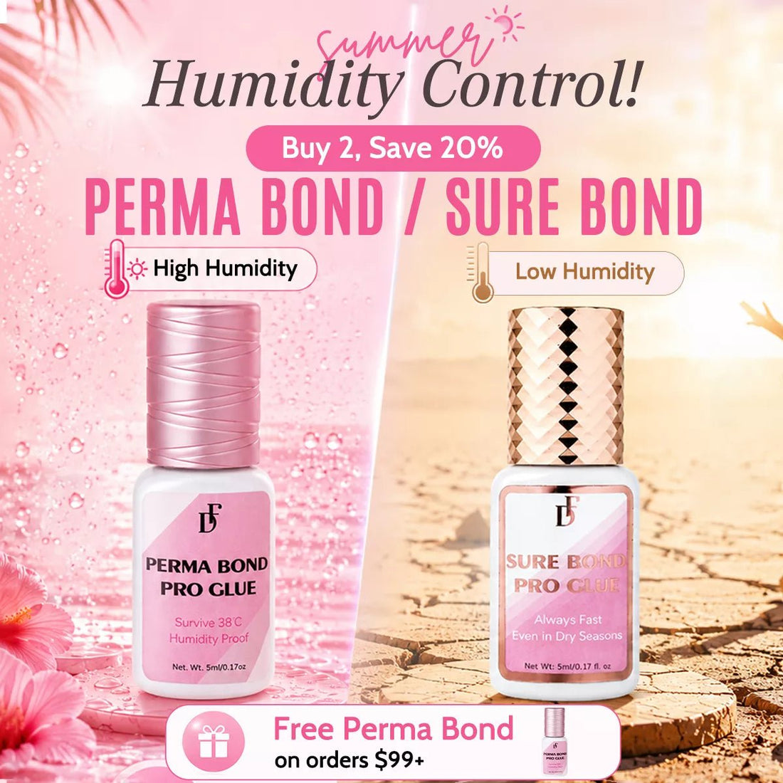 0.3s SURE BOND Pro Lash Glue | Low Humidity Lash Adhesive - DreamFlowerLashes®