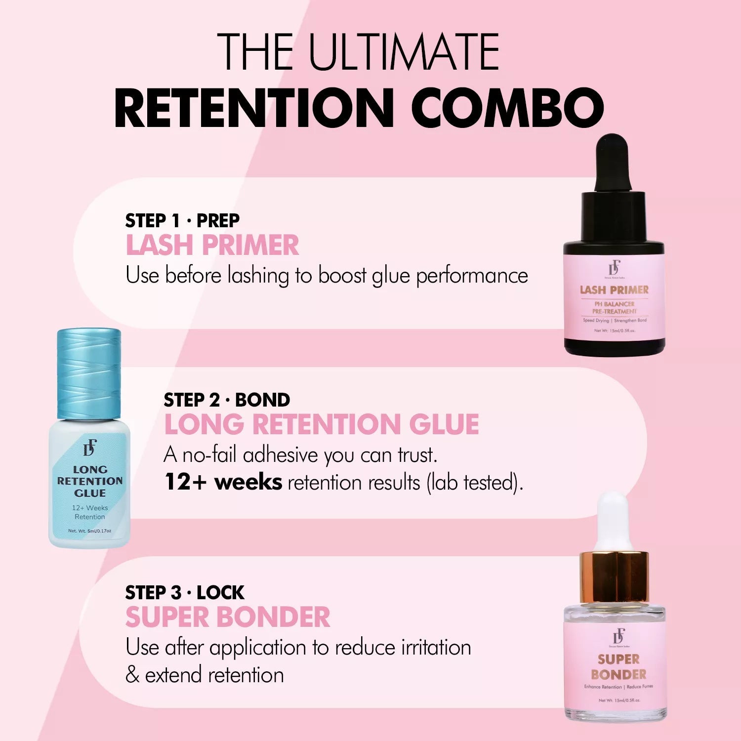 12+ Weeks Lash Retention Combo | 20% OFF - DreamFlowerLashes®