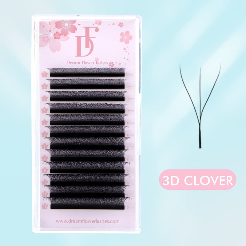 3D Clover Lashes W Shape Eyelash Extension - DreamFlowerLashes®