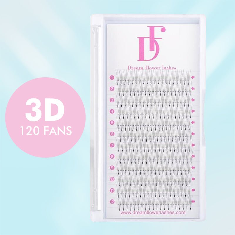 3D Pointy Base 0.07mm Premade Volume Fans - DreamFlowerLashes®