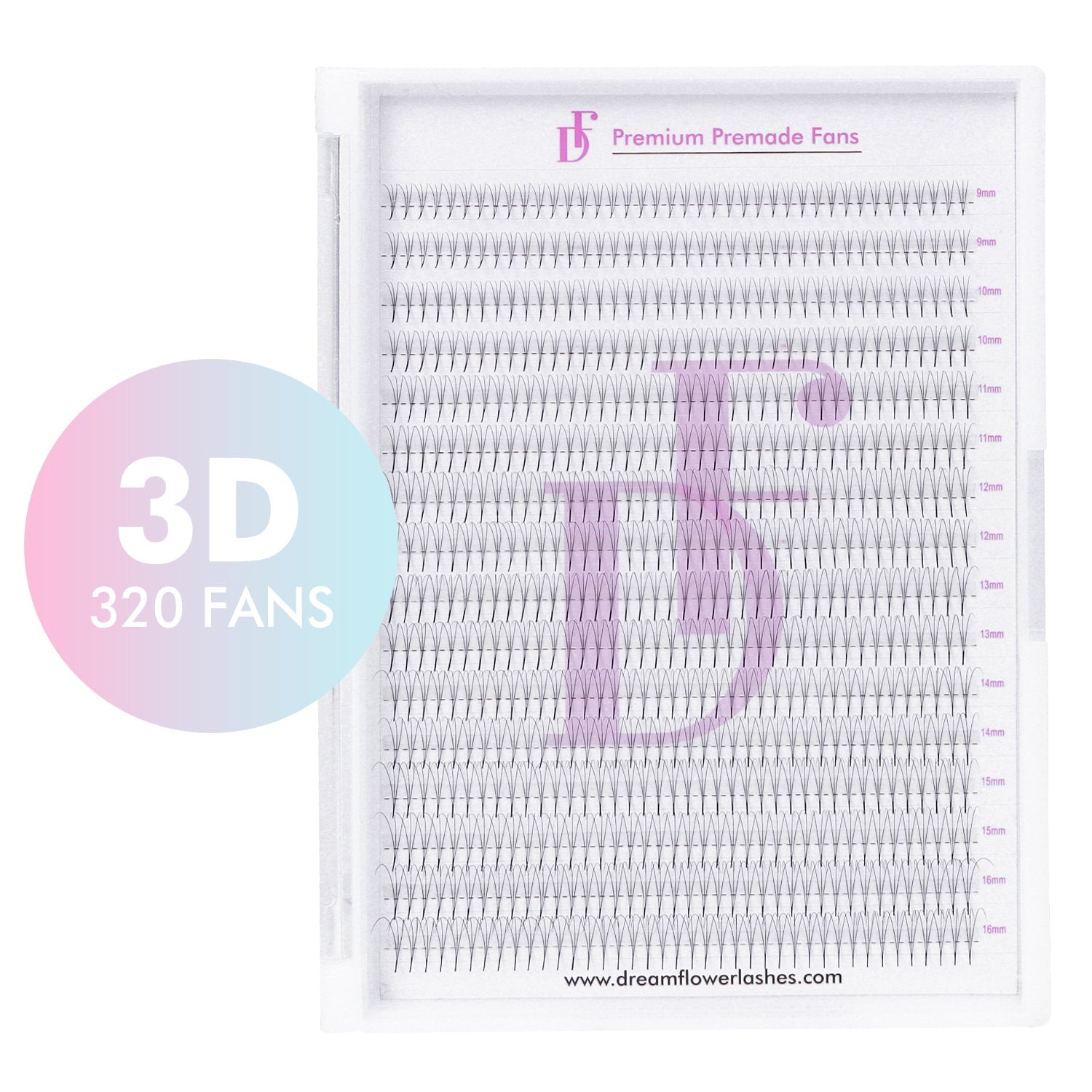 3D Pointy Base Premade Volume Fans 0.07mm - DreamFlowerLashes®