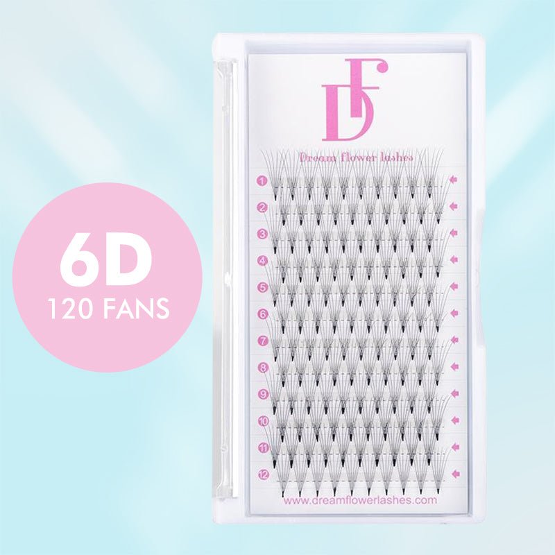 6D Pointy Base 0.07mm Premade Volume Fans - DreamFlowerLashes®