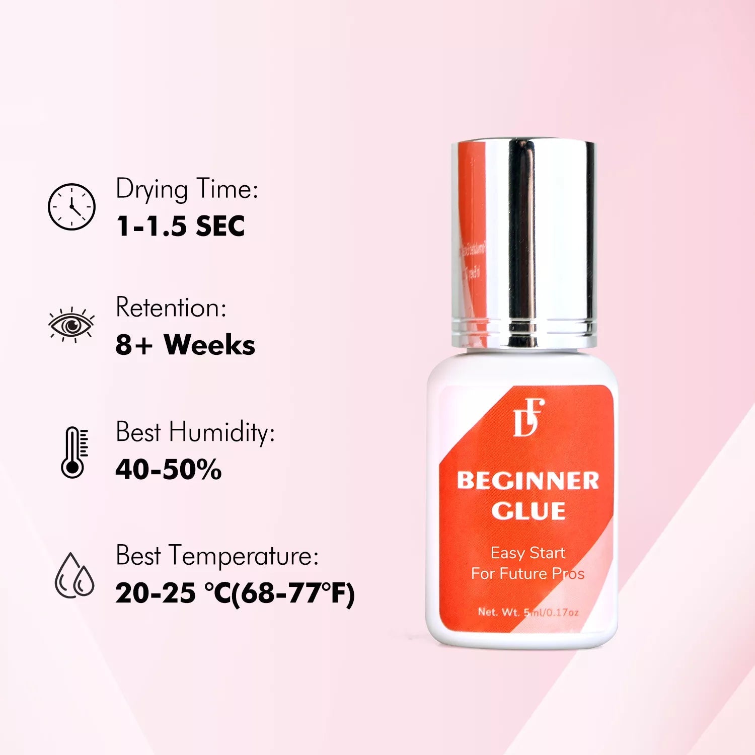 Beginner Lash Extension Adhesive | 8+ Weeks Retention - DreamFlowerLashes®