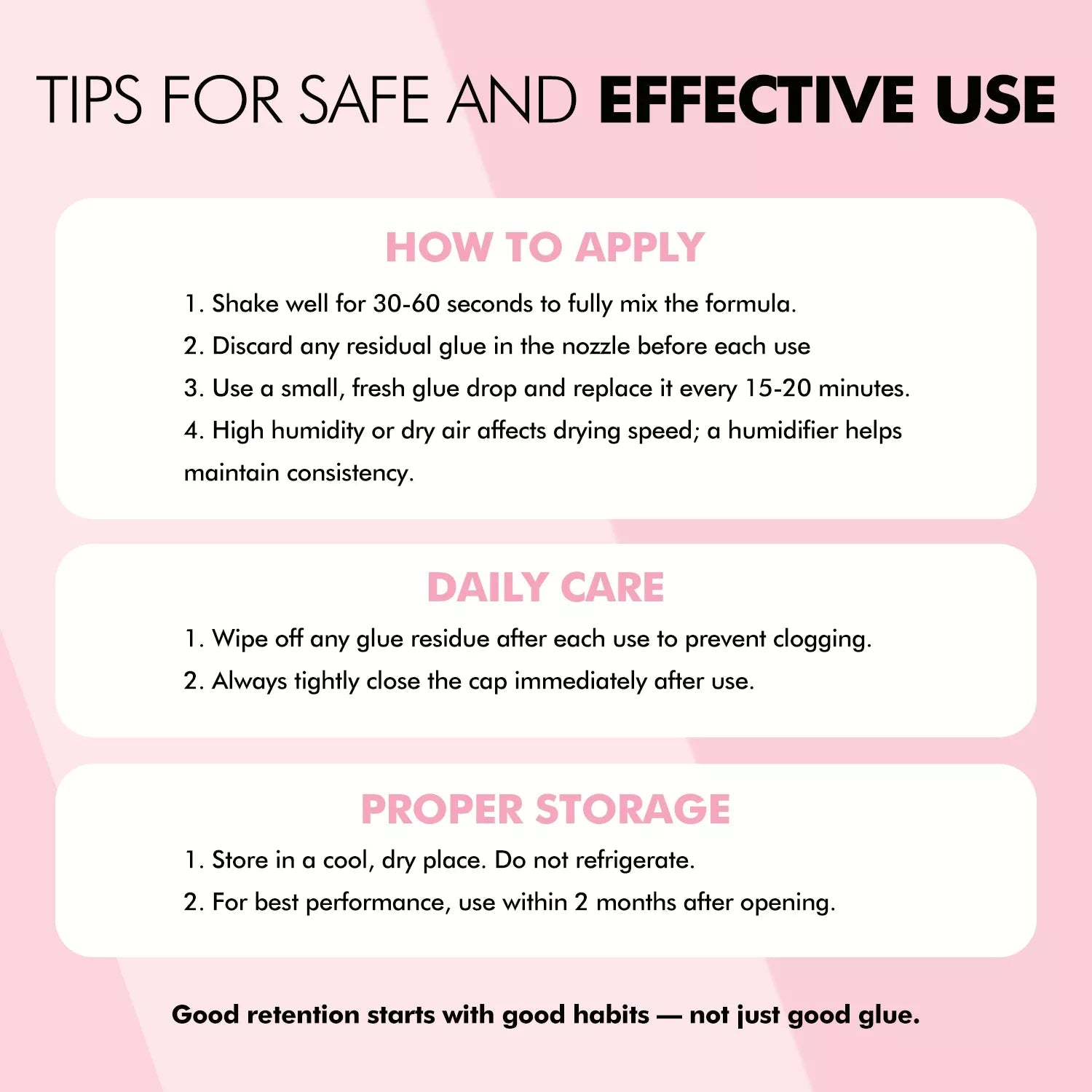 Beginner Lash Extension Adhesive | 8+ Weeks Retention - DreamFlowerLashes®