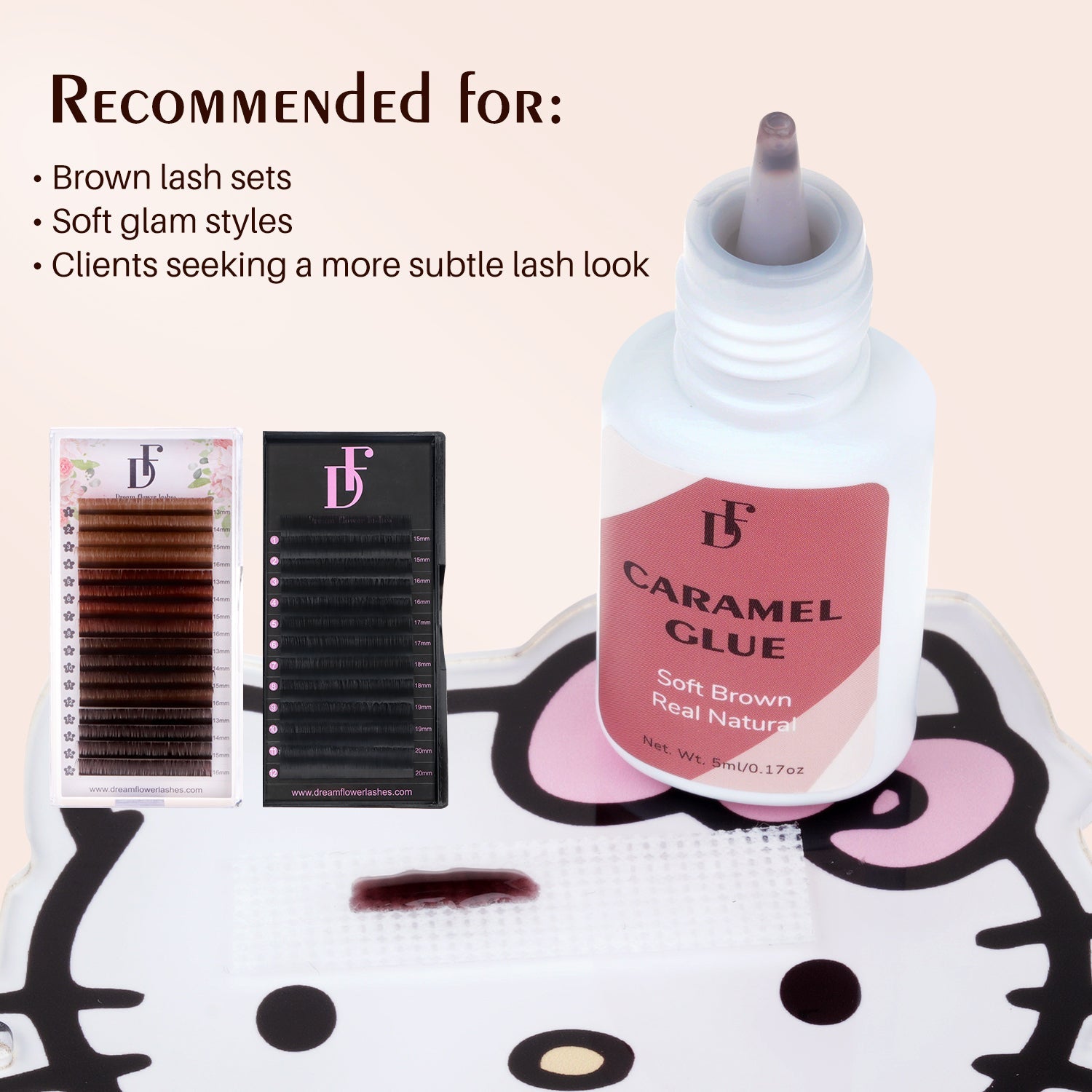 Caramel Lash Glue for Eyelash Extensions 0.5s - DreamFlowerLashes®