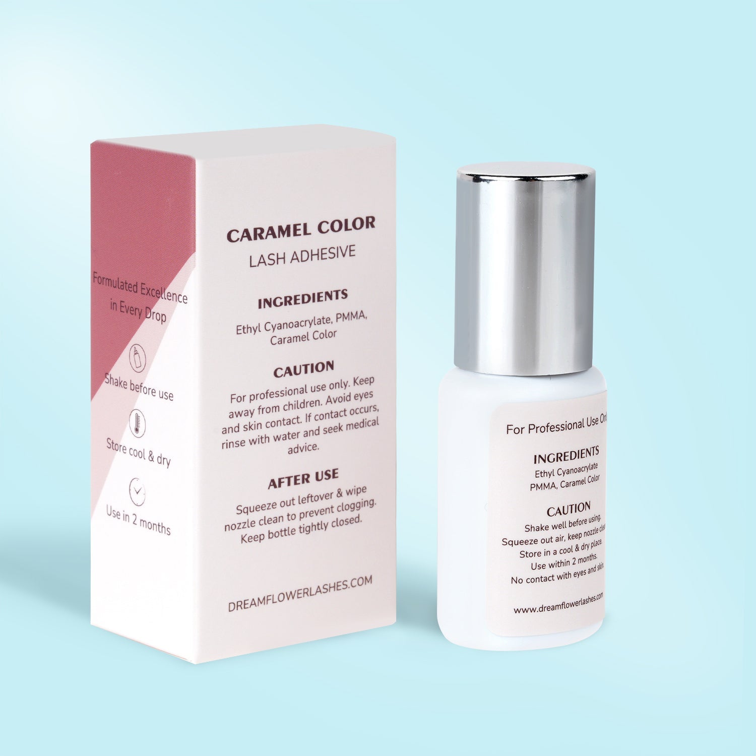 Caramel Lash Glue for Eyelash Extensions 0.5s - DreamFlowerLashes®