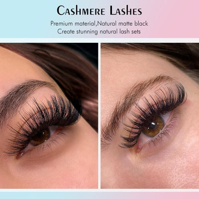 Cashmere Volume Lashes 0.03mm Regular Individual Lash Extensions 21 - 25mm - DreamFlowerLashes®