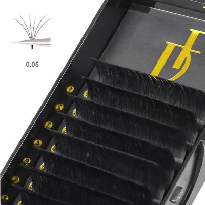 Clearance Sale Super Easy Fan Lash Extensions 0.05mm Self Fanning Lashes (Old Curl) - DreamFlowerLashes®