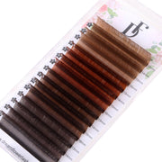 Colored Individual Eyelash Extensions 0.05mm Brown Volume Lashes - DreamFlowerLashes®