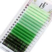 Colored Individual Eyelash Extensions 0.05mm Green Volume Lashes - DreamFlowerLashes®