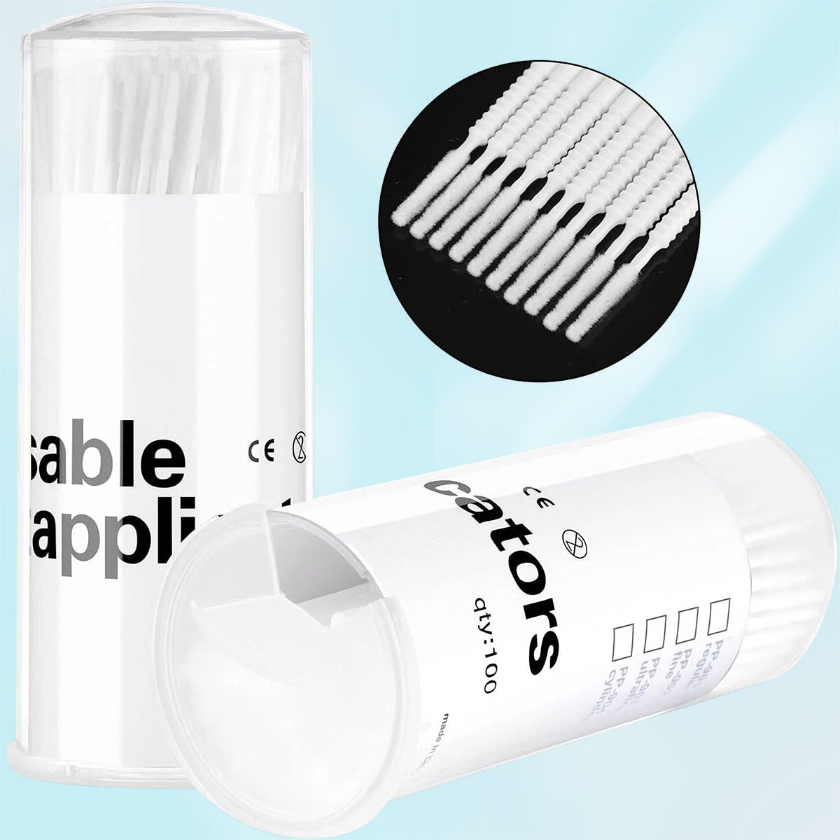 100 Pcs Disposable Micro Applicators Brushes