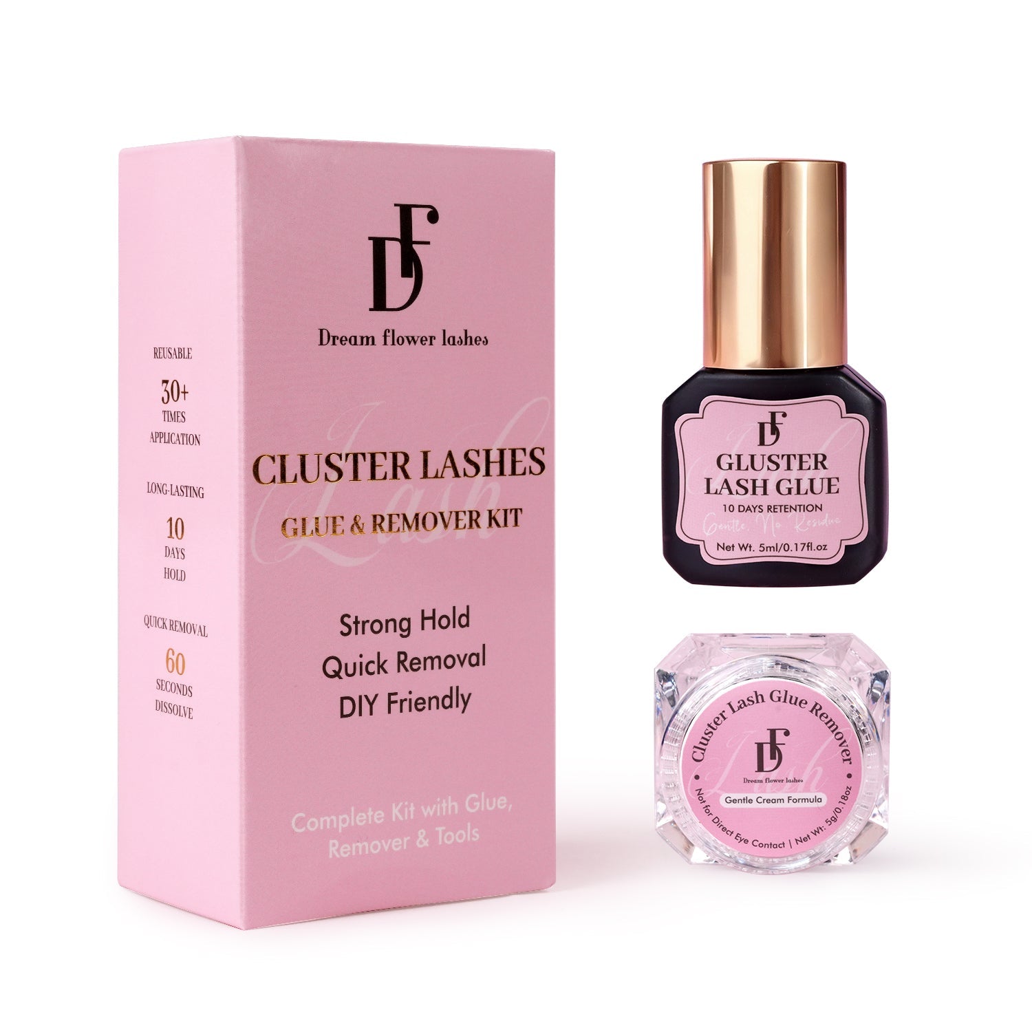 DIY Cluster Lash Glue & Remover Kit - DreamFlowerLashes®