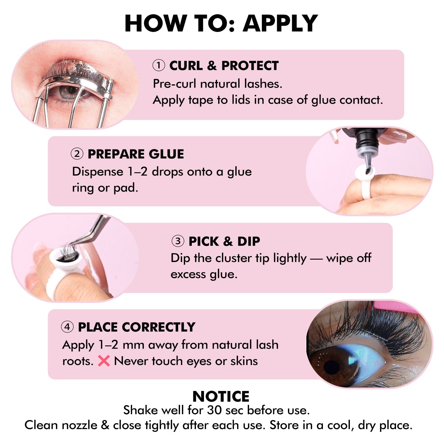 DIY Cluster Lash Glue & Remover Kit - DreamFlowerLashes®