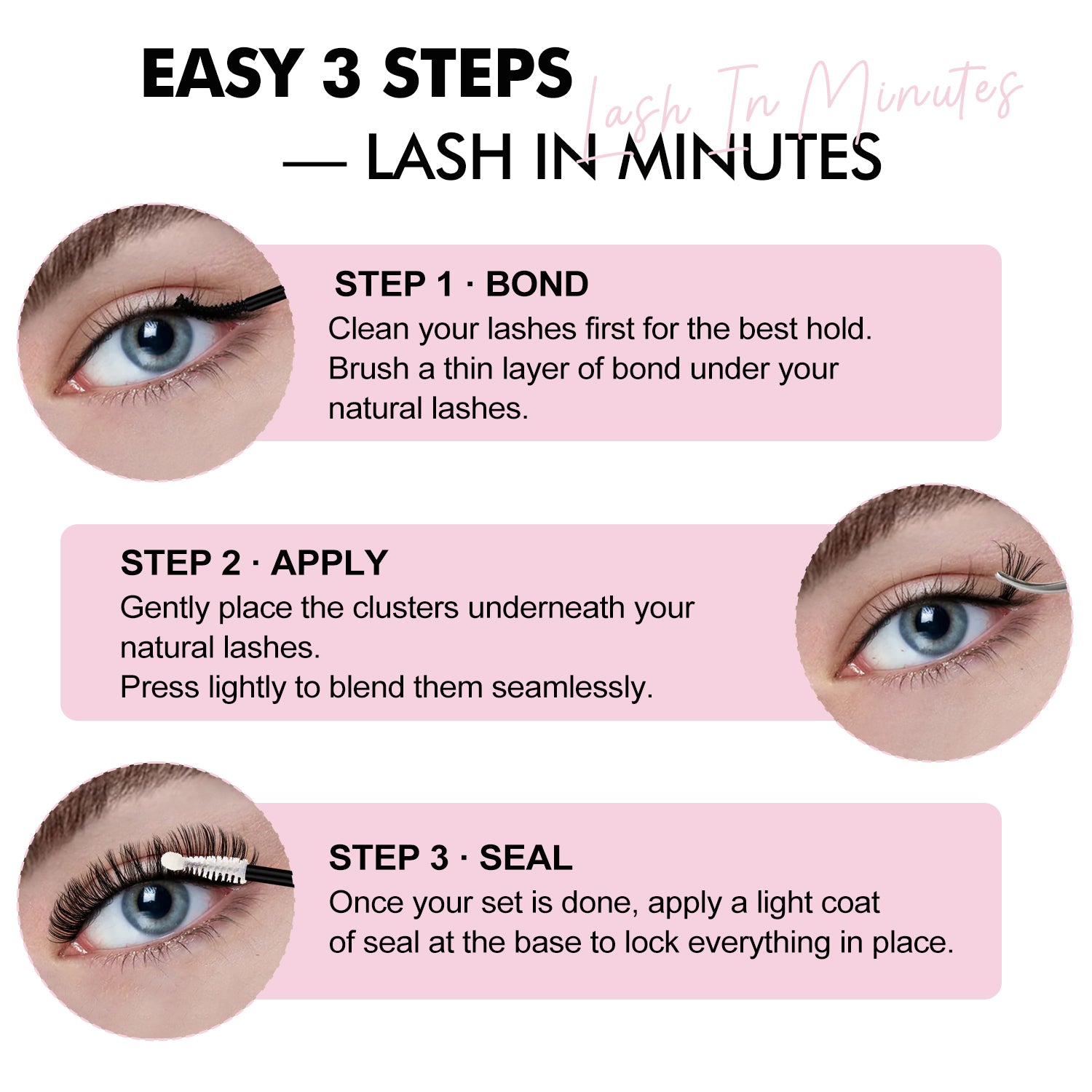 DIY Lash Bond and Seal for Cluster Lashes - DreamFlowerLashes®