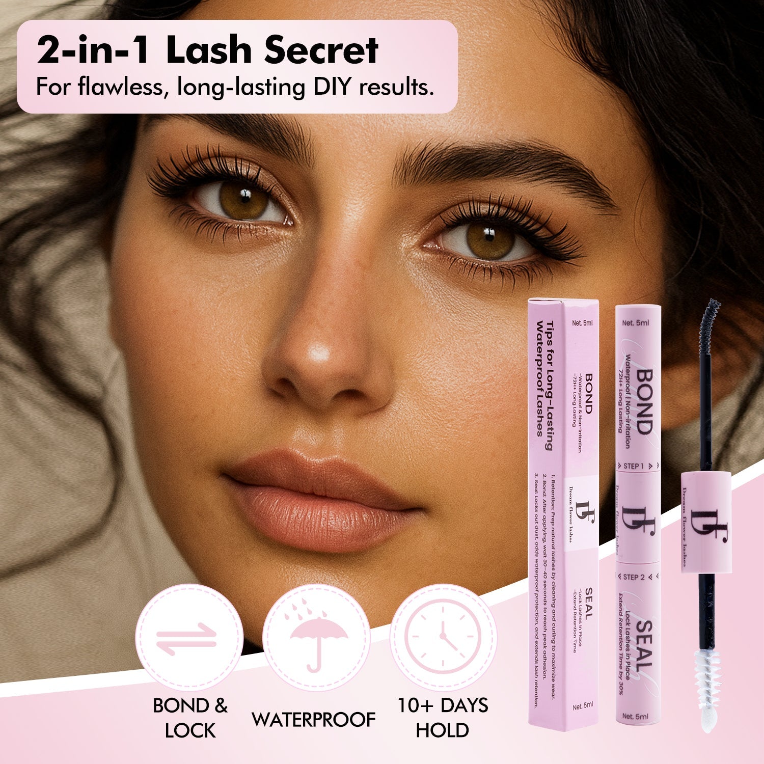 DIY Lash Bond and Seal for Cluster Lashes - DreamFlowerLashes®