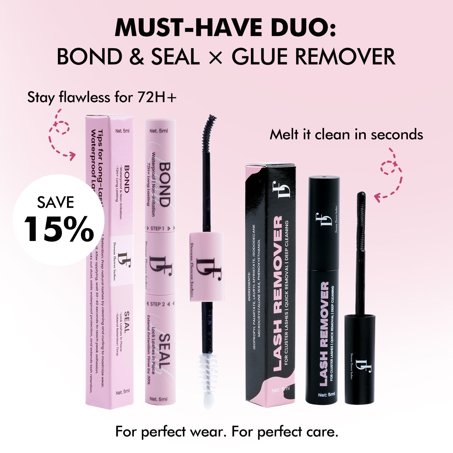 DIY Lash Bond and Seal for Cluster Lashes - DreamFlowerLashes®