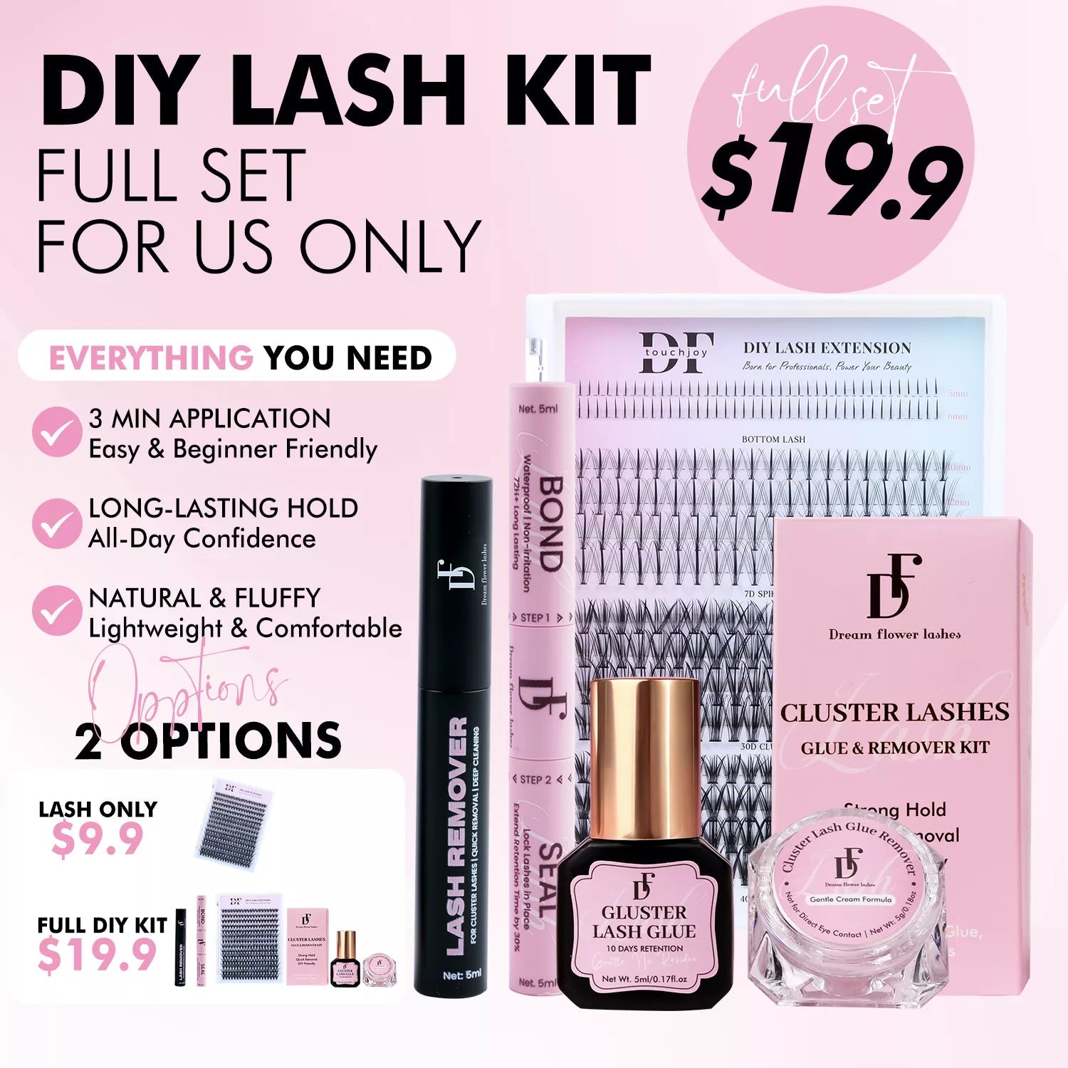 DIY Lash Clusters | ICON 7D/30D/40D (Only for U.S. Customers) - DreamFlowerLashes®