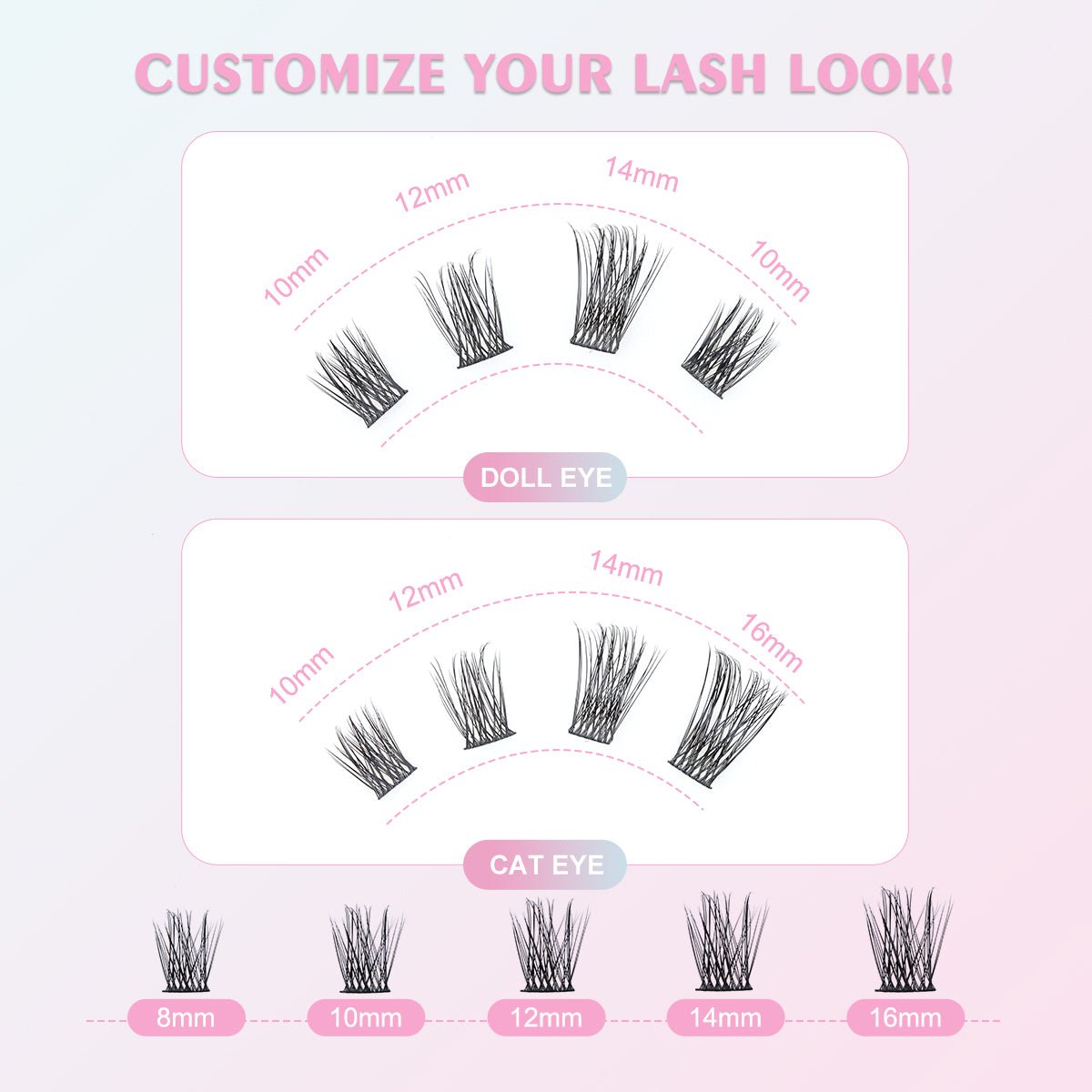 DIY Lash Clusters Kit | Sexy Volume - DreamFlowerLashes®
