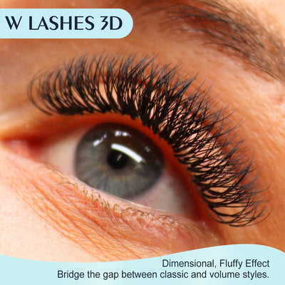 Double Tips 3D W Shape Eyelash Extension - DreamFlowerLashes®