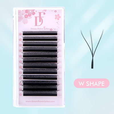 Double Tips 3D W Shape Eyelash Extension - DreamFlowerLashes®