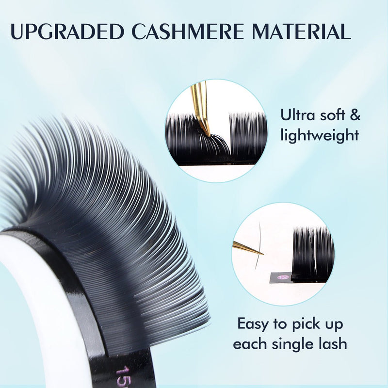 Ellipse Cashmere Flat Lashes 0.15mm - DreamFlowerLashes®