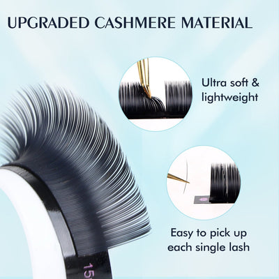 Ellipse Cashmere Flat Lashes 0.20mm - DreamFlowerLashes®