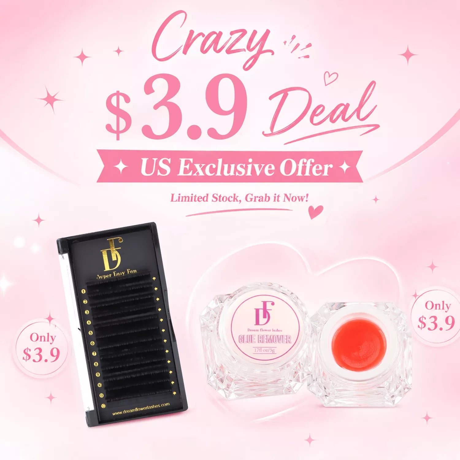 Eyelash Extension Glue Remover Quick Unloading| For U.S. Only - DreamFlowerLashes®