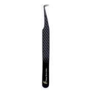 Fiber Tip Lash Tweezers 90 Degree Black Coated Tweezers | FT-B - DreamFlowerLashes®