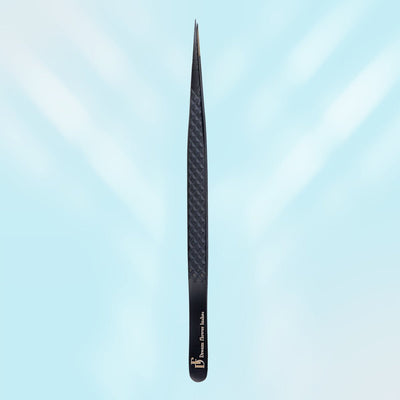 Fiber Tip Lash Tweezers Skinny Straight Coated Eyelash Extension Tweezers | FT - E - DreamFlowerLashes®