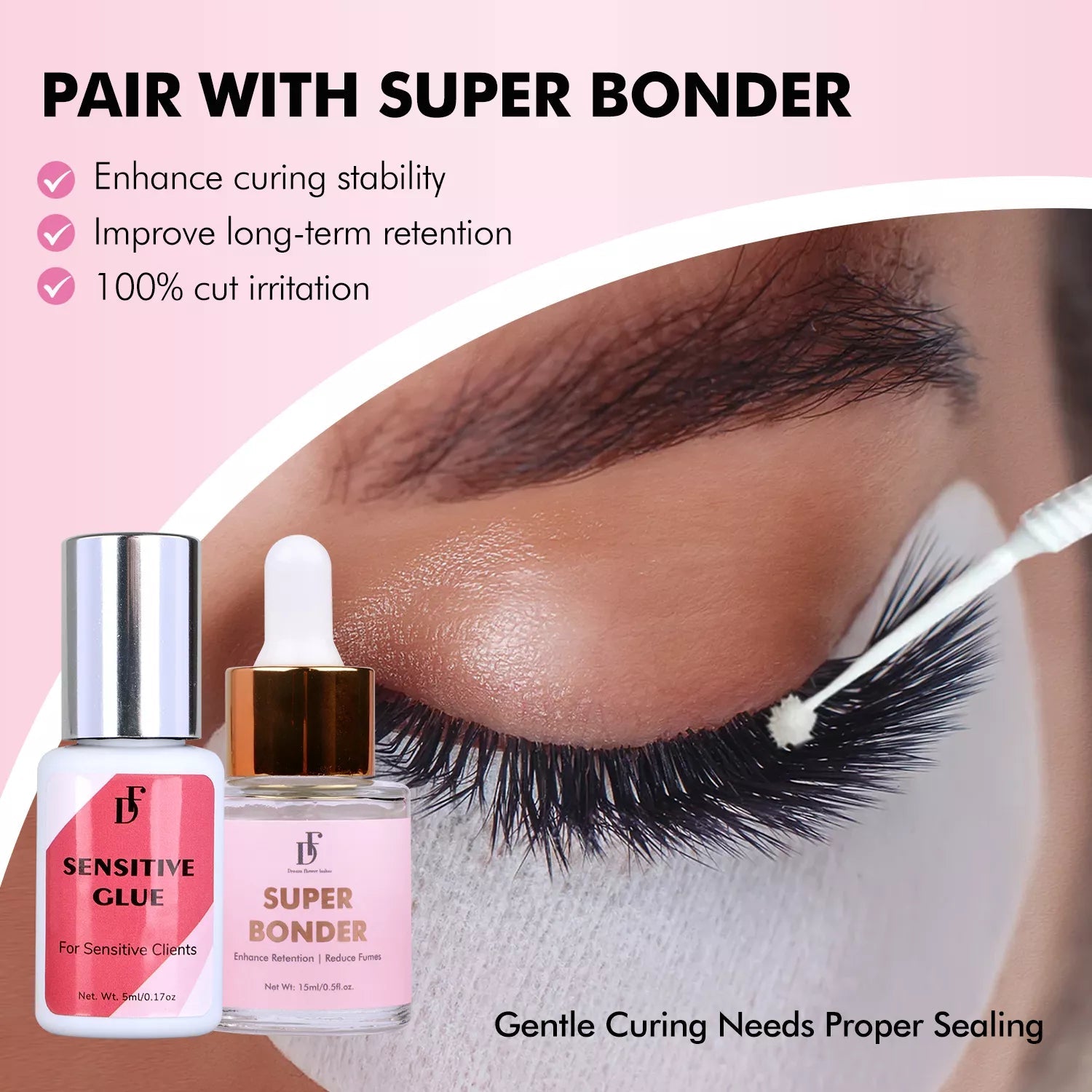 Japan Low Irritation Lash Glue for Eyelash Extension - DreamFlowerLashes®