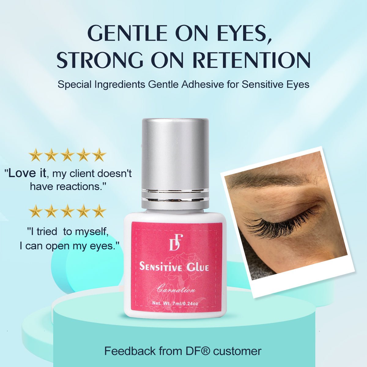 Japan Low Irritation Lash Glue for Eyelash Extension - DreamFlowerLashes®