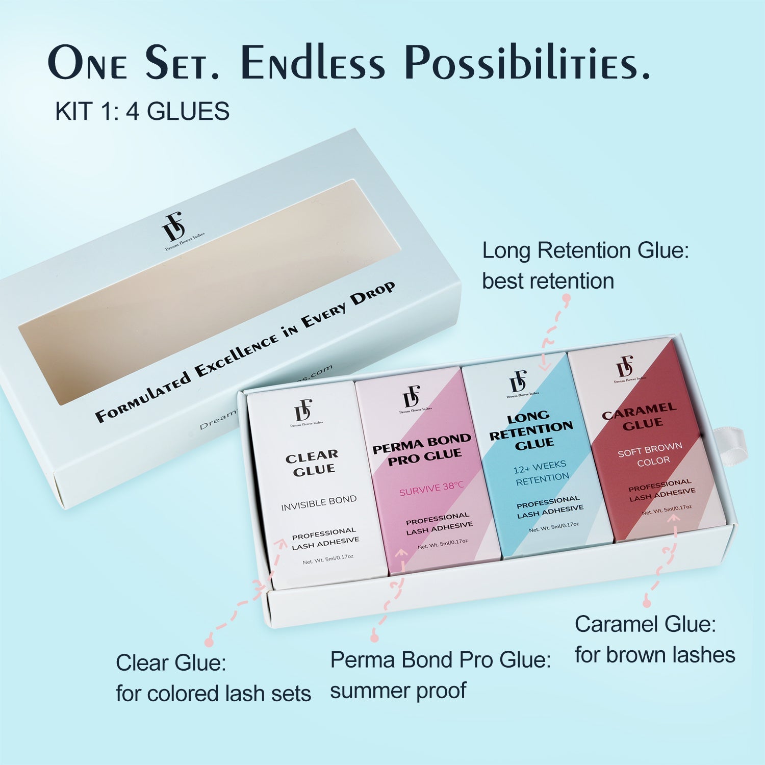 Lash Adhesive Kit | Save 15% - DreamFlowerLashes®