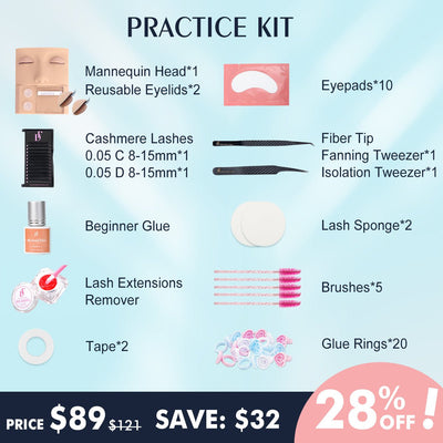 Lash Artist Beginner Practice Kit - DreamFlowerLashes®