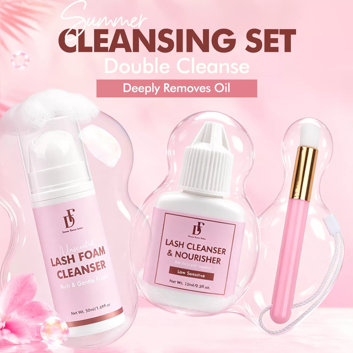 Lash Foam Cleanser Lash Shampoo | Low Sensitive - DreamFlowerLashes®