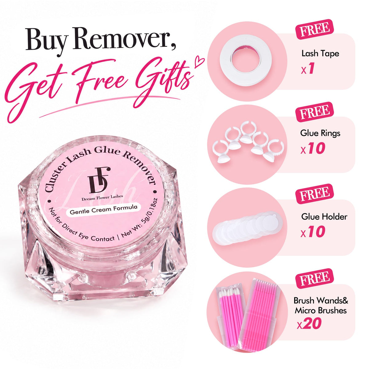 Lash Glue Remover Kit | FOR US ONLY - DreamFlowerLashes®