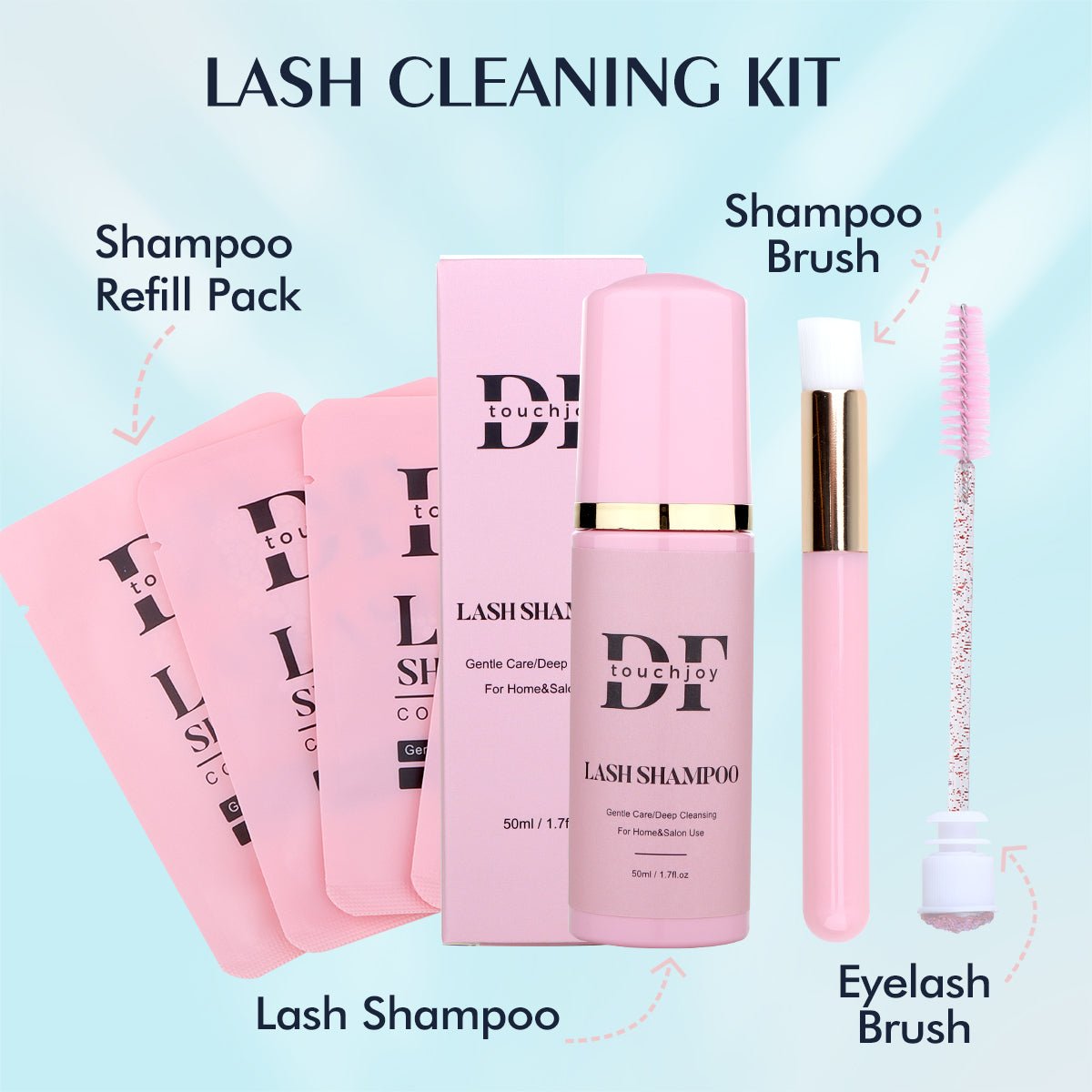 Lash Shampoo Cleaning Kit - DreamFlowerLashes®