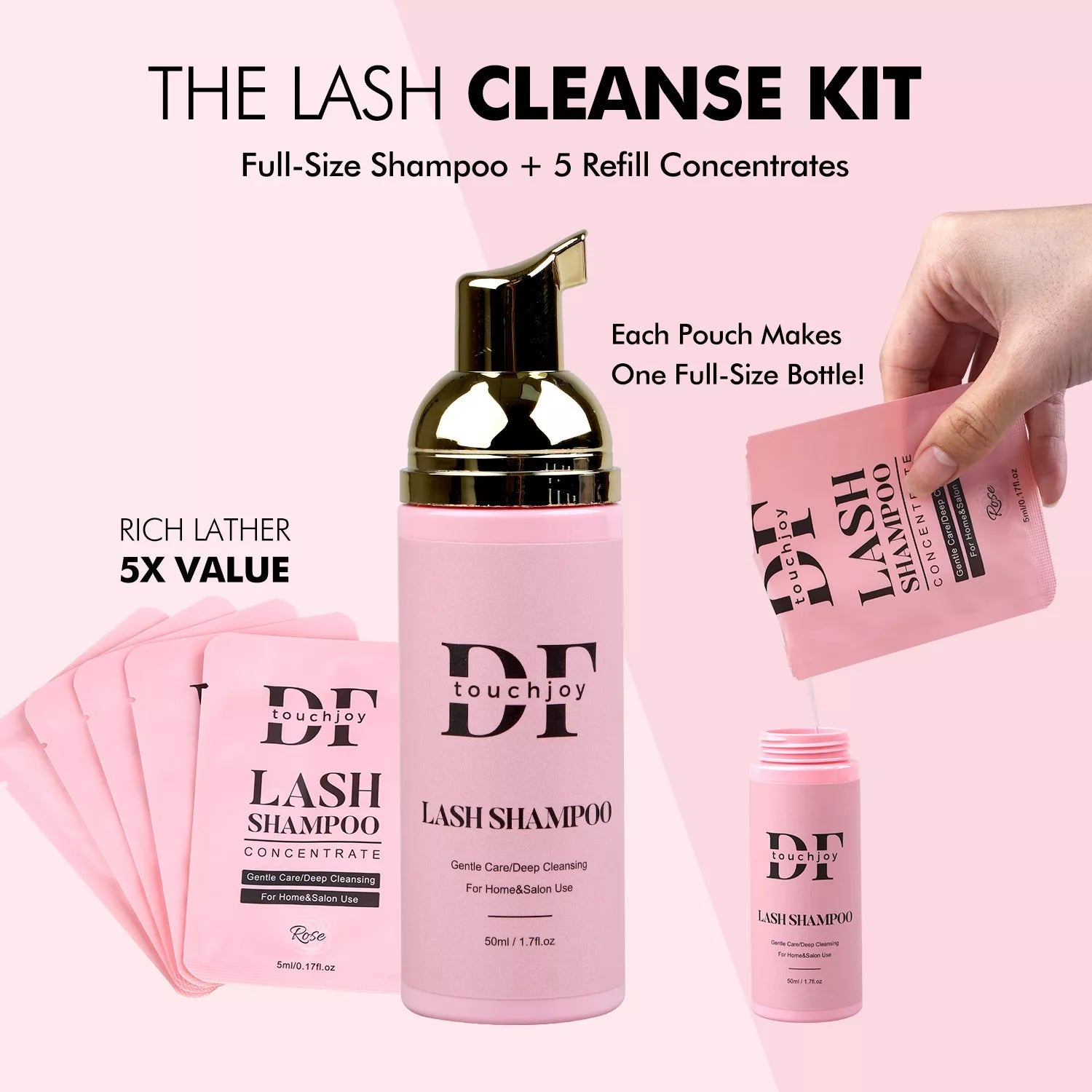 Lash Shampoo Mousse Cleaning Kit | FREE over $120+ - DreamFlowerLashes®