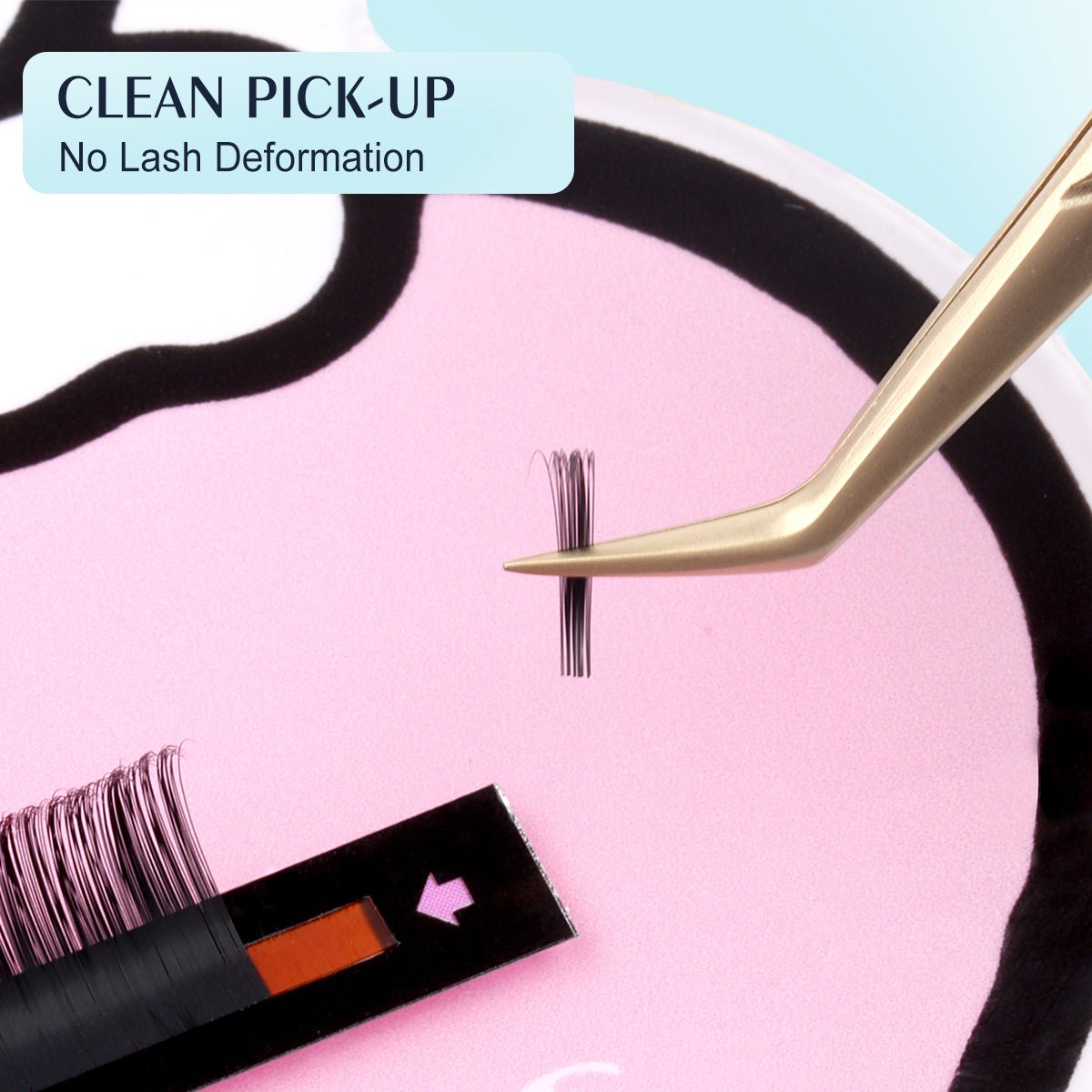 Light Gold 45 Degree Lash Tweezer - DreamFlowerLashes®