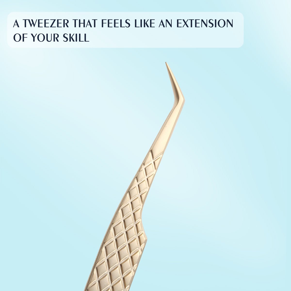 Light Gold 45 Degree Lash Tweezer - DreamFlowerLashes®