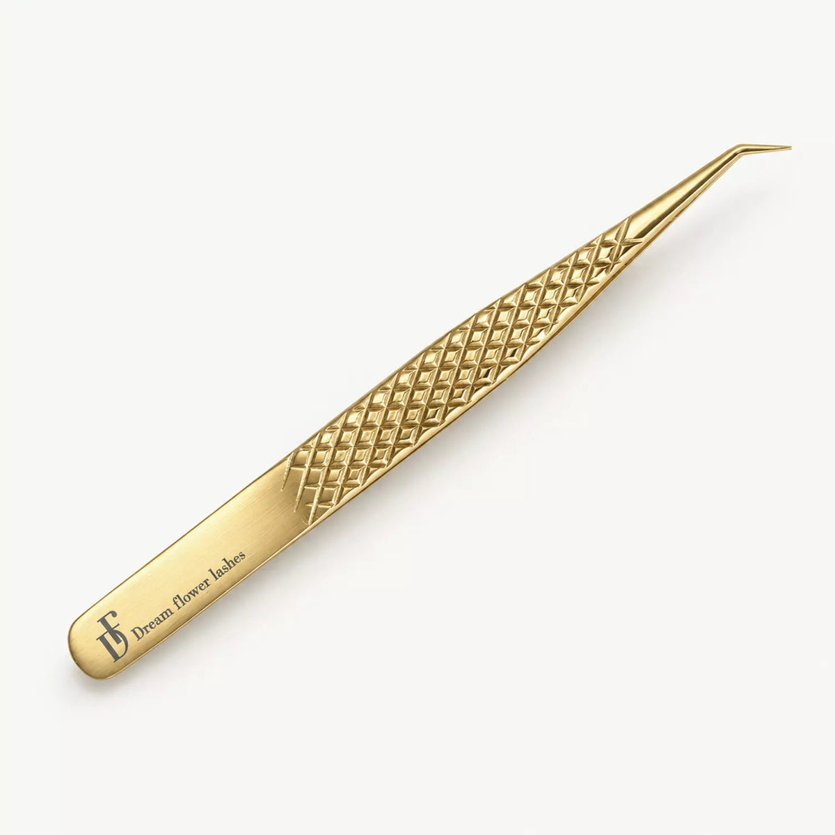 Light Gold 45 Degree Lash Tweezer | FOR US ONLY - DreamFlowerLashes®