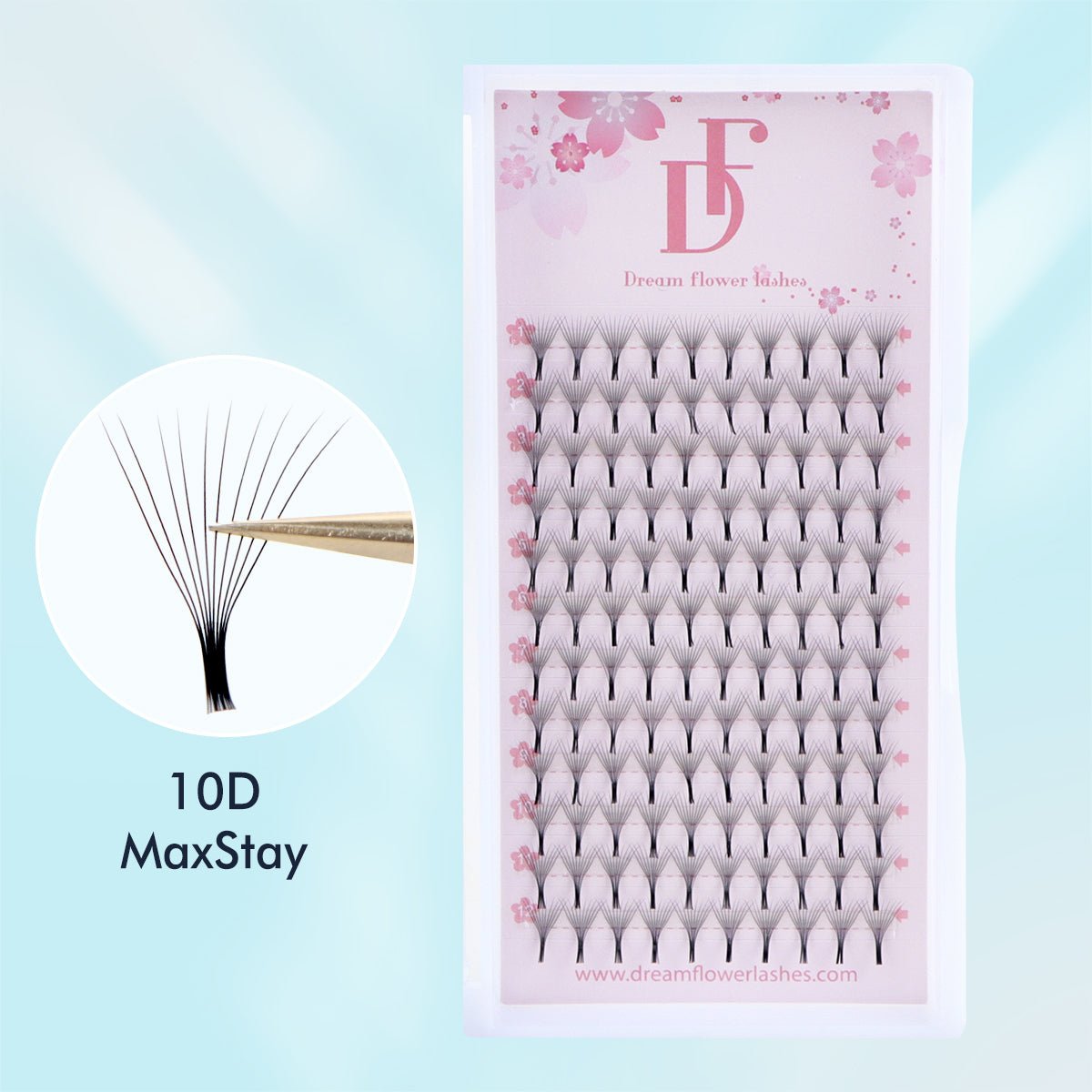 MaxStay 10D Premade Fans Volume Lashes - DreamFlowerLashes®