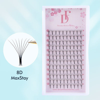 MaxStay 8D Premade Fans Volume Lashes - DreamFlowerLashes®