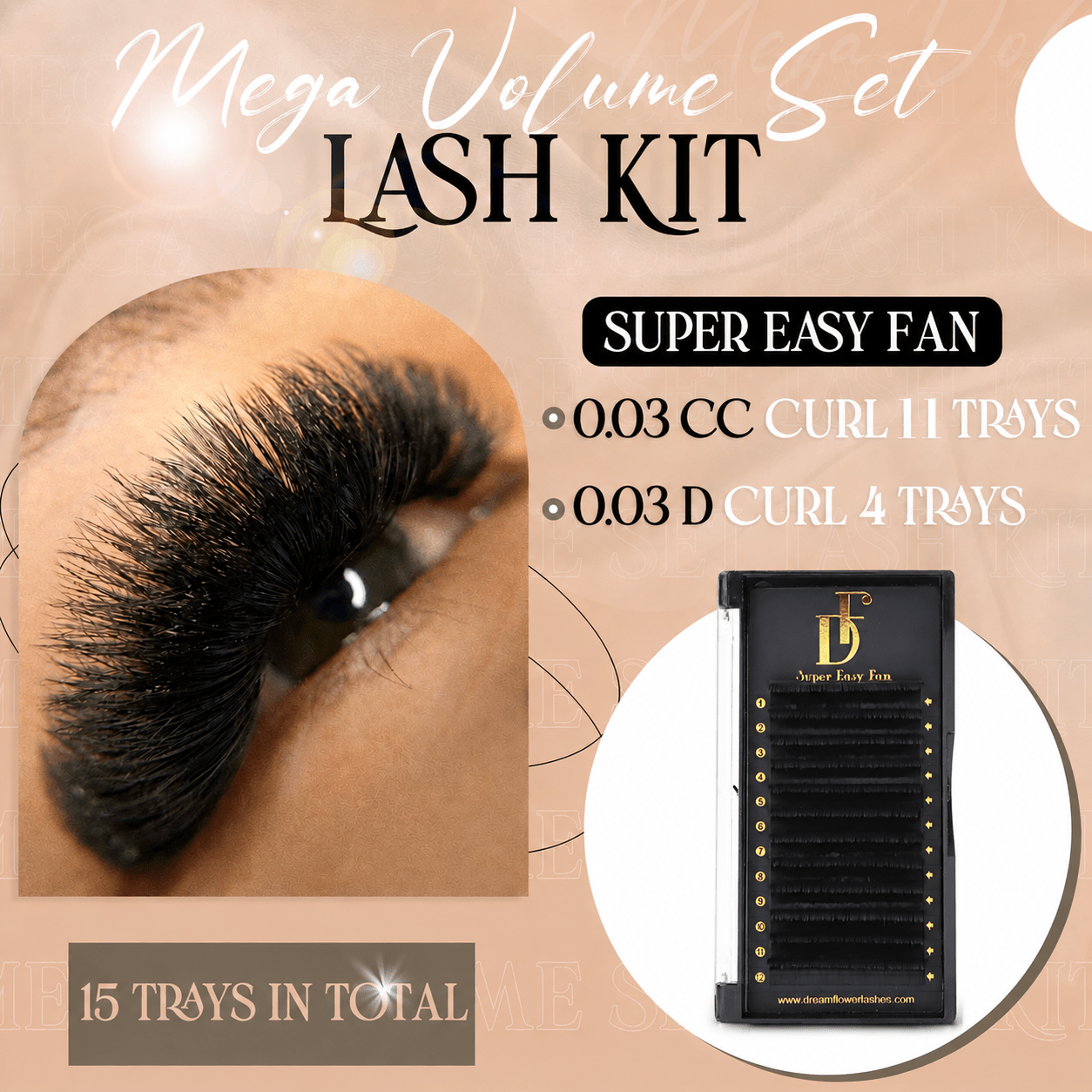 Mega Volume Set Lash Kit - DreamFlowerLashes®