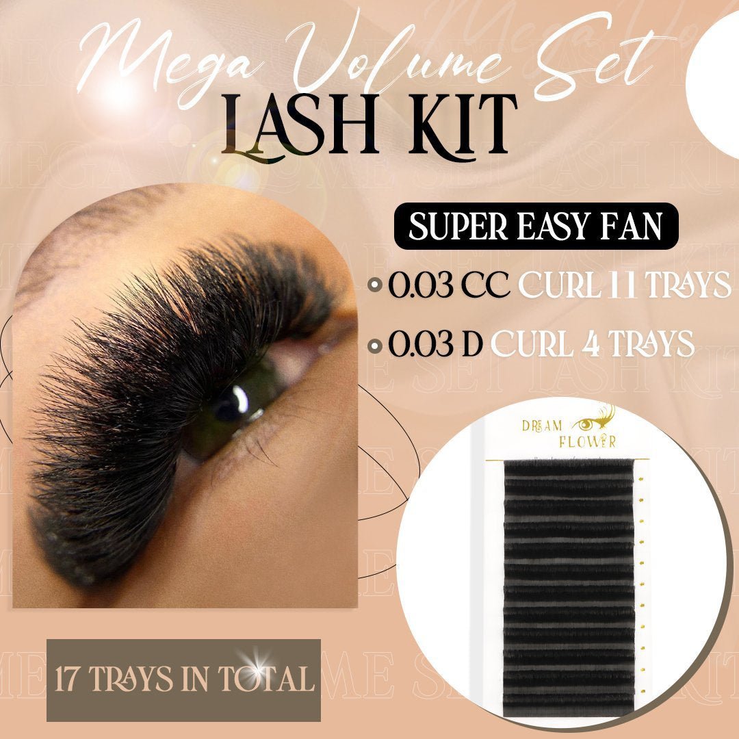 Mega Volume Set Lash Kit - DreamFlowerLashes®
