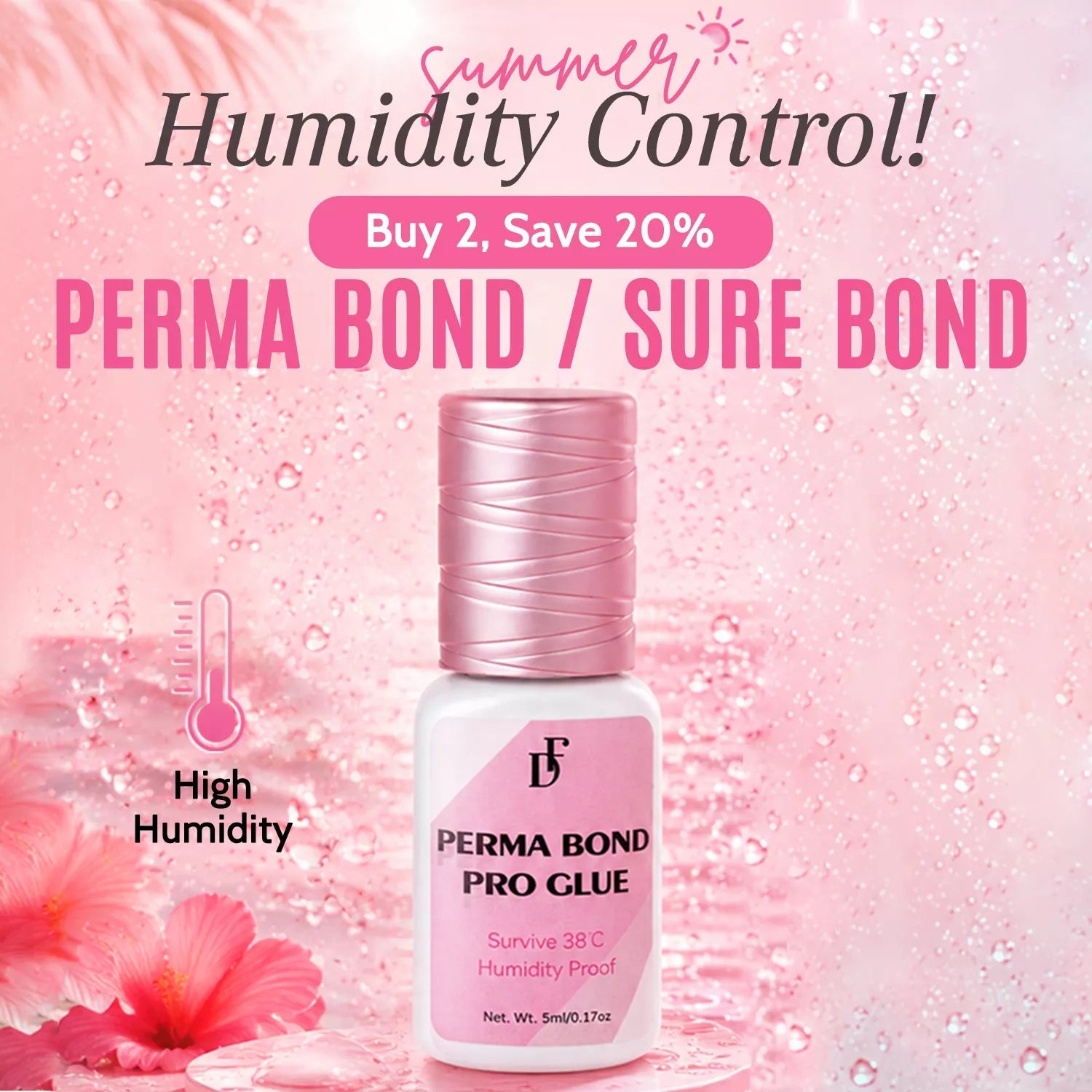 Perma Bond Pro Lash Glue 0.3s | High Humidity Lash Adhesive - DreamFlowerLashes®