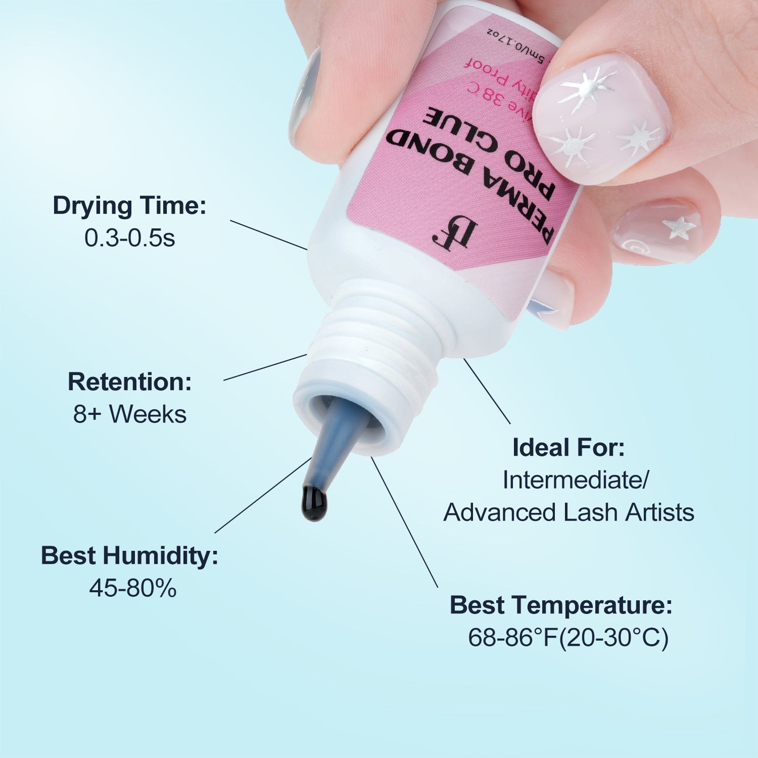 Perma Bond Pro Lash Glue Heat & Humidity Proof Lash Adhesive - DreamFlowerLashes®