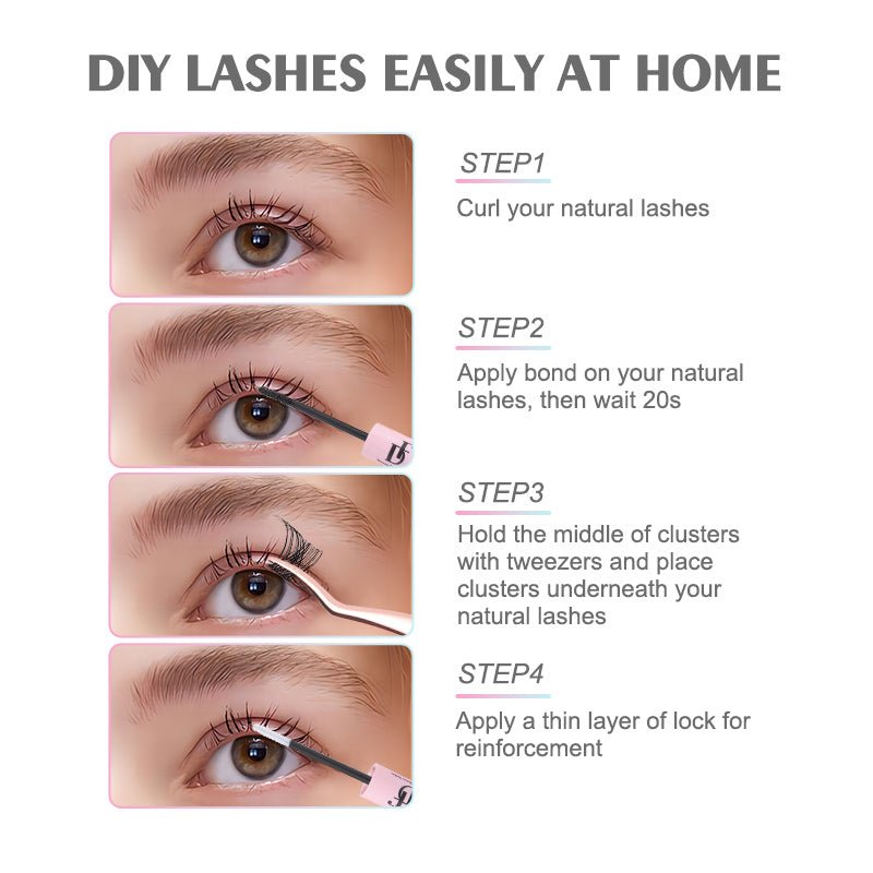 Pro DIY Lash Extensions Cluster Lashes - DreamFlowerLashes®