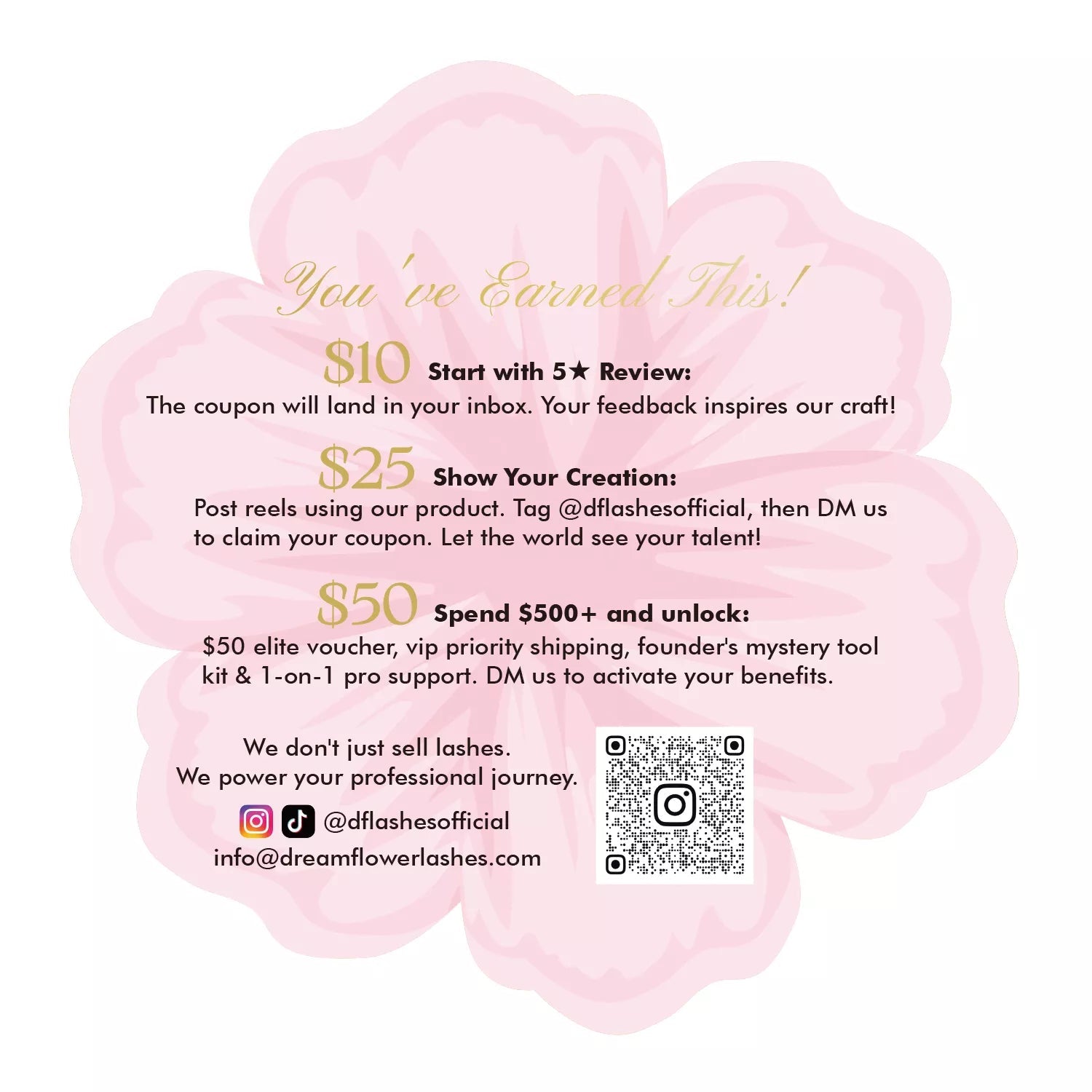 Rewards Card (Up to $50 OFF) - DreamFlowerLashes®