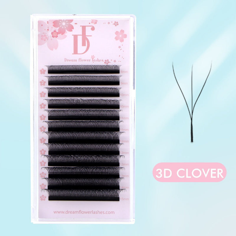 WHOLESALE 3D Clover Lashes W Shape Eyelash Extension - DreamFlowerLashes®